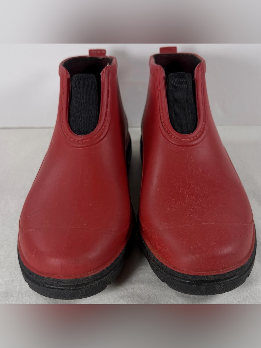 Sloggers Garden Rain Boots Women US 8 EU 38 Red Ankle Spring Outdoor USA Rubber